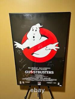 Ghostbusters Movie Poster Signed By Entire Cast with COA! 