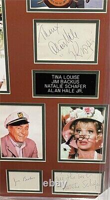 Gilligan's Island Cast Autographed Framed Cuts Sherwood Schwartz +7 JSA YY54260