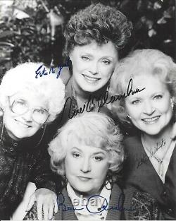 Golden Girls Cast Autographed Photo all four 4 Getty McClanahan White Arthur