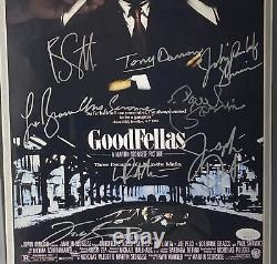 Goodfellas Cast Signed Framed 11x17 Movie Photo Ray Liotta +8 Others JSA Holo