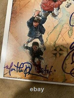 Goonies Cast Signed 12x18 Photo Pic PSA/DNA COA All The Goonies Autographs