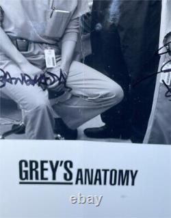 Grey's Anatomy Cast Signed 11x14 Photo Patrick Dempsey + 5 JSA AP38071 Creased
