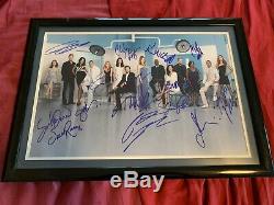 Grey's Anatomy Cast Signed Autograph Photo Poster Framed Patrick Dempsey Rare