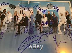 Grey's Anatomy Cast Signed Autograph Photo Poster Framed Patrick Dempsey Rare