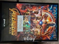 Guardian of the galaxy 1 opening day movie posters signed by cast