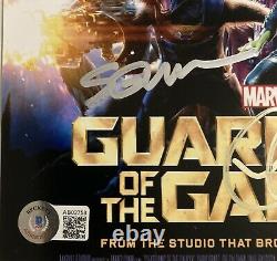 Guardians Of The Galaxy Cast Signed 8x10 5 Sigs Pratt, Bautista, Gillan Beckett