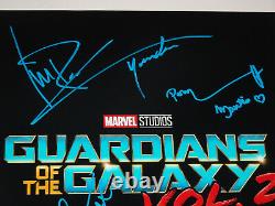 Guardians Of The Galaxy Vol 2 Cast Signed X6 Autographed 12x18 Photo Poster