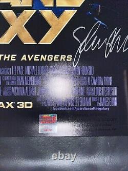 Guardians of the Galaxy Movie Poster Cast Signed COA Badge Rare Avengers