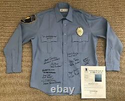 HILL STREET BLUES Cast Signed Police Uniform SHIRT TV Warren Spano Perez BECKETT