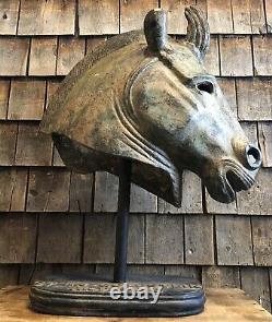 HISTORIC Antique STEIN&GOLDSTEIN ARTISTIC Carousel Horse Brass Mold Trade Sign