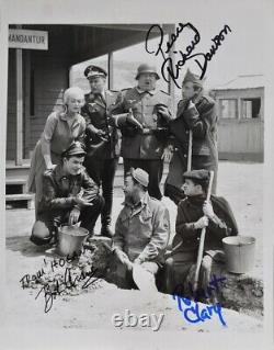 HOGAN'S HEROES CAST SIGNED PHOTO X3 Bob Crane, Richard Dawson, Robert Clarey