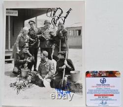 HOGAN'S HEROES CAST SIGNED PHOTO X3 Bob Crane, Richard Dawson, Robert Clarey