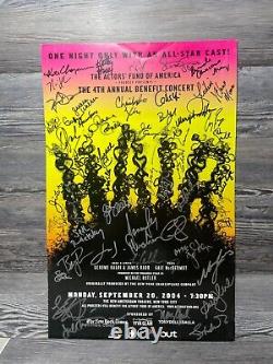 Hair, Benefit Concert, 2004, Cast Signed Broadway Window Card