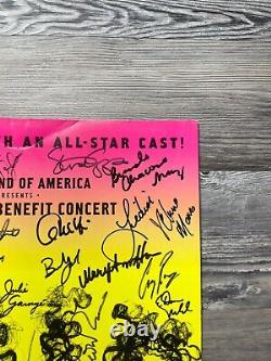 Hair, Benefit Concert, 2004, Cast Signed Broadway Window Card