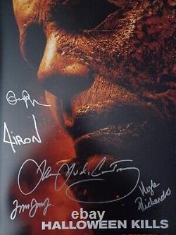 Halloween Kills Autographed 12x18 Poster 5x Cast Signed Michael Myers