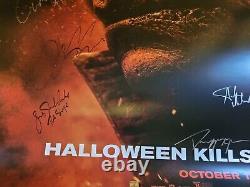 Halloween Kills CAST SIGNED Original 27x40 Movie Poster withCOA Jamie Lee Curtis