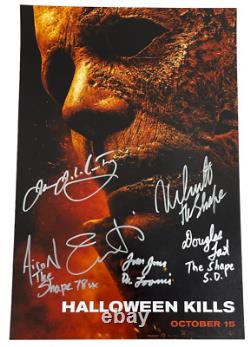 Halloween Kills Cast Signed 12x18 Photo Jamie Lee Curtis Autograph Beckett Loa