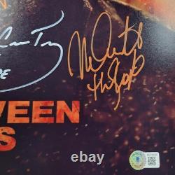 Halloween Kills cast signed 16x20 photo CurtisCarpenterCourtneyCastle BAS LOA