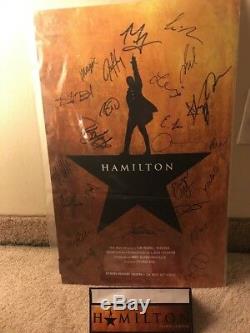 Hamilton Broadway Musical Autographed Cast Poster Richard Rodgers March 2018 NYC