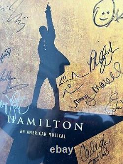 Hamilton Original Broadway Cast SIGNED Poster 14x22 22 signatures