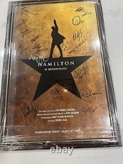 Hamilton Original Broadway Cast SIGNED Poster 14x22 22 signatures