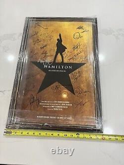 Hamilton Original Broadway Cast SIGNED Poster 14x22 22 signatures