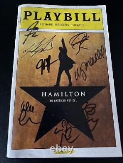 Hamilton Original Broadway Cast Signed Playbill Lin, Daveed, And Others. Ham