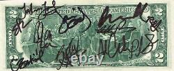 Hamilton Original Cast SIGNED $10 10 Dollar Bill Lin Manuel Miranda + 11 COA