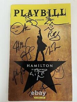 Hamilton Playbill signed by original cast