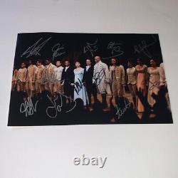 Hamilton Signed 8x12 Photo Lin-Manuel Miranda & Original Cast Members on Stage 3