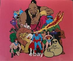 Hanna Barbera 1973 Superheroes Publicity Cel-Signed by Bob Singer