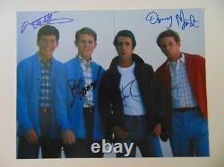 Happy Days Cast Signed 11X14 Color Photo Autograph World COA