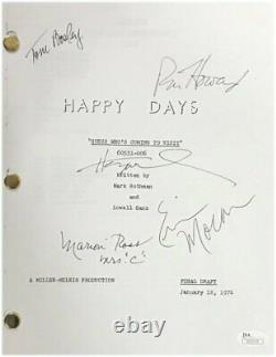 Happy Days Cast Signed Autographed TV Script Bosley Moran Winkler JSA V53775