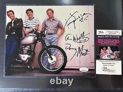 Happy Days Cast Signed photo Henry Winkler Donny Most JSA CERTIFIED