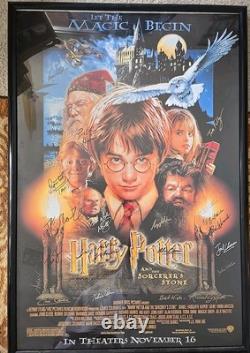 Harry Potter And Sorcerer's Stone Cast Signed Movie Poster