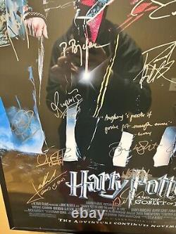 Harry Potter Movie Poster Signed By Entire Cast with COA! 