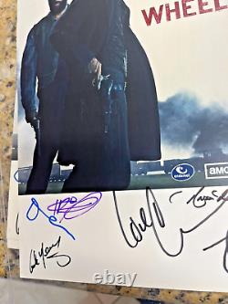 Hell on Wheels Signed Cast Official Series 14X8.5 Poster JSA COA Anson Mount