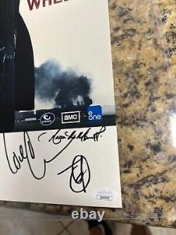 Hell on Wheels Signed Cast Official Series 14X8.5 Poster JSA COA Anson Mount