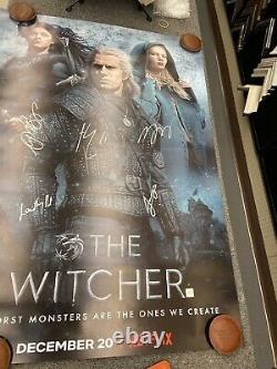 Henry Cavill Cast Signed The Witcher 27x40 Poster (Frame Not Included)