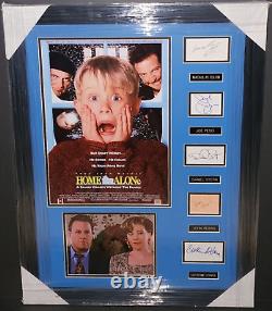 Home Alone Cast Signed Framed Display Macaulay Culkin Joe Pesci Daniel Stern Jsa