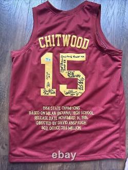 Hoosiers Cast Multi-Signed by 7 Chitwood Basketball Jersey Beckett 1W124545