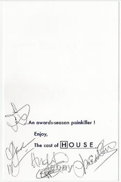 House cast signed autographed greeting card! RARE! AMCo COA! 1756