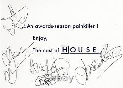 House cast signed autographed greeting card! RARE! AMCo COA! 1756