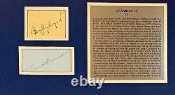 Humphrey Bogart Monumental Autographed Signed Casablanca Credited Cast Framed