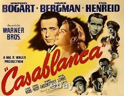Humphrey Bogart Monumental Autographed Signed Casablanca Credited Cast Framed