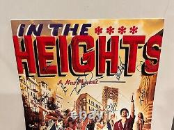 IN THE HEIGHTS Broadway Musical Window Card 14x22 Cast Hand Signed