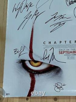 IT Chapter 2 cast signed 27x40 Original DS Original poster BAS Beckett LOA