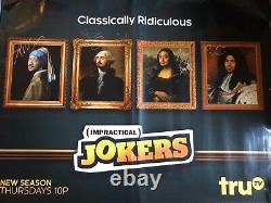 Impractical Jokers Full Group Cast Signed 5 Foot Subway Poster Beckett Loa Coa
