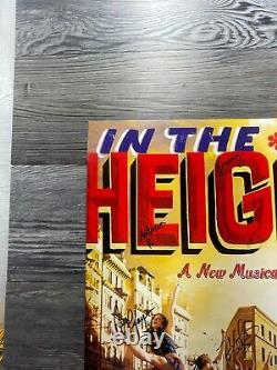 In The Heights Musical, Broadway Window Card/poster, Cast Signed