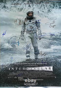 Interstellar Ds Movie Poster Cast Signed Premierautographs. Real